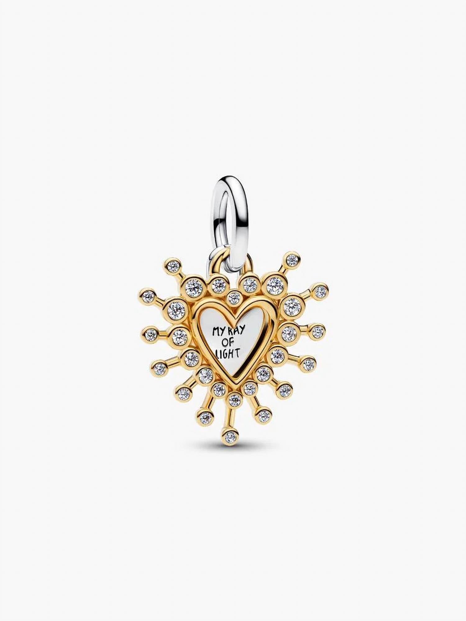 Pandora - Radiant Heart Double Dangle Charm