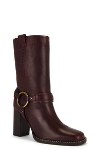 Free People Women's Hayden Boots in cabernet - women's shoe - detail view