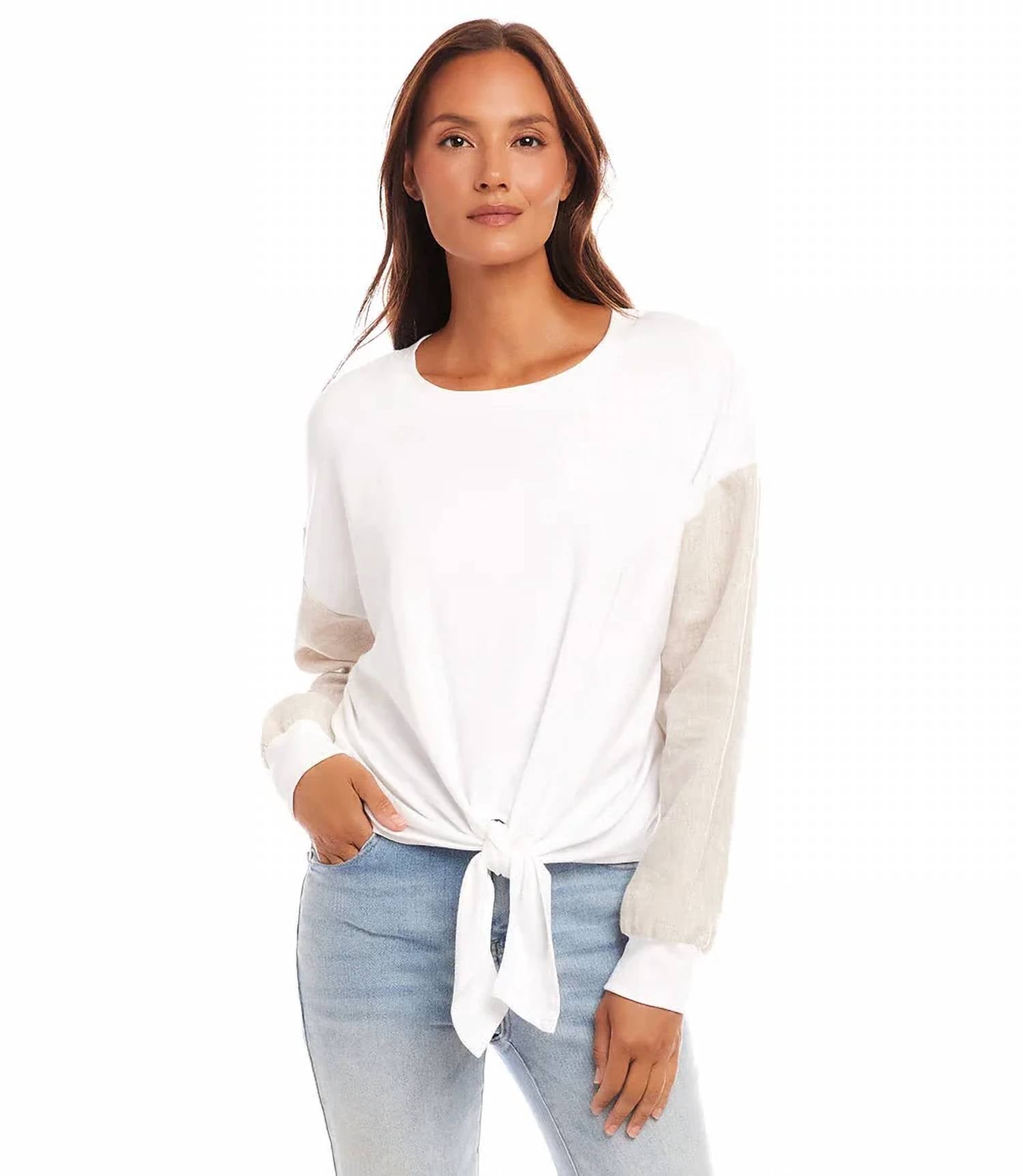 Karen Kane - Chiara Contrast Tie Top