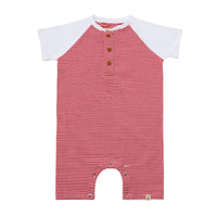 Me & Henry - Boy's Afloat Raglan Stripe Romper