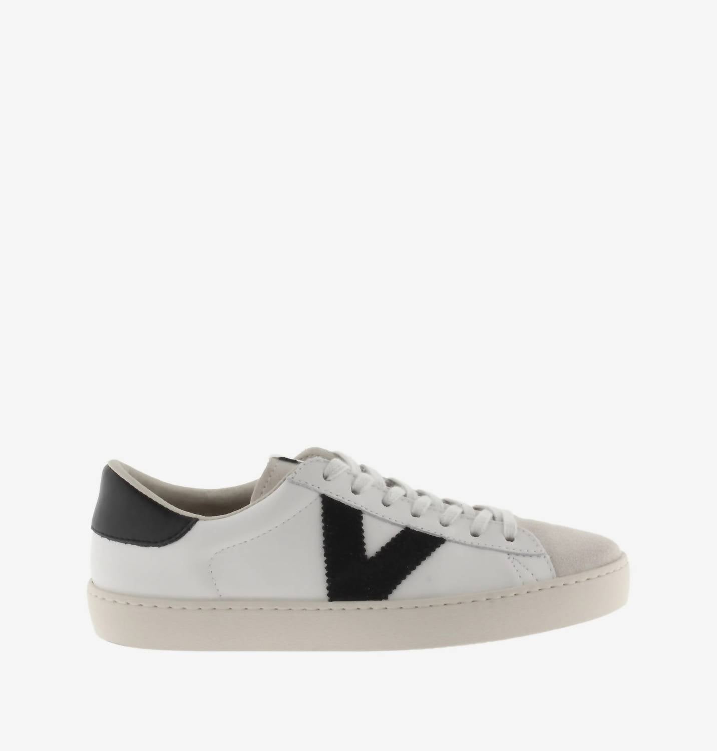 VICTORIA Women's Berlin Piel & Serraj Shoes in white black - women's sneaker