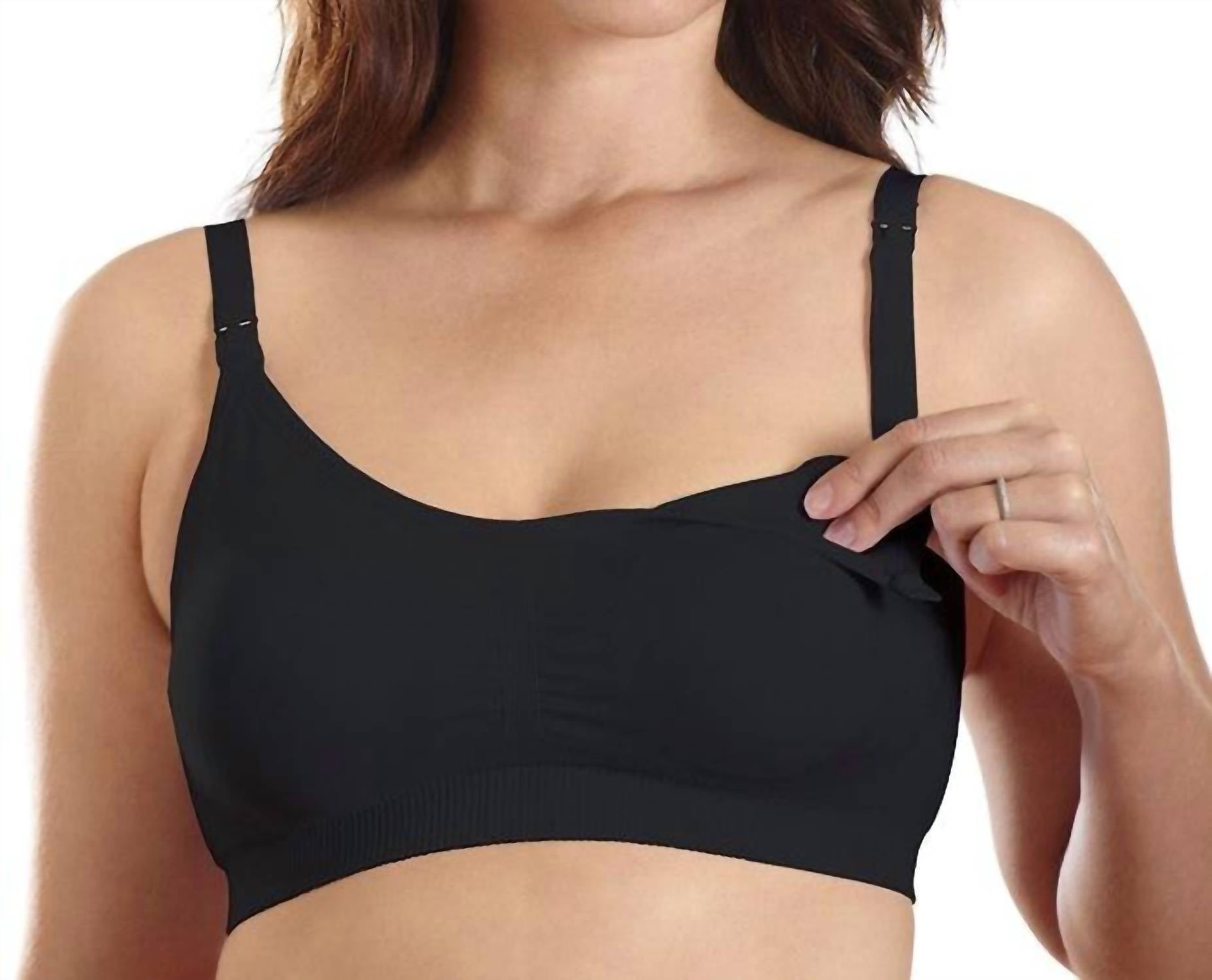 Leading Lady Santoni Wirefree Nursing Bra in black - women's intimate