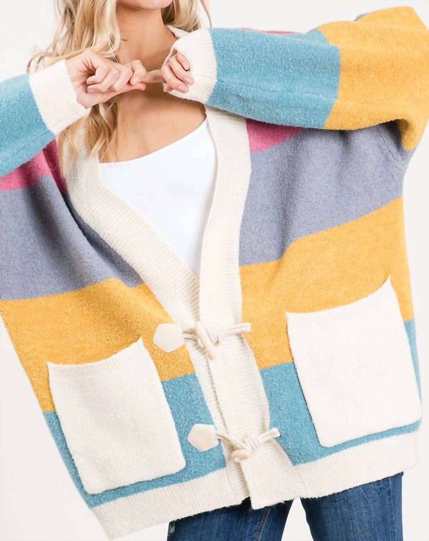 Heimish Usa - Stripe it While It's Hot Sweater