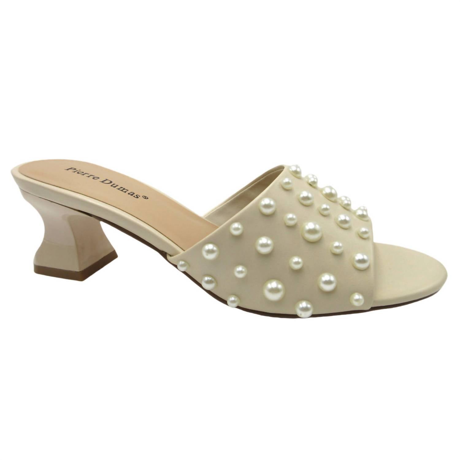 OLEM Women's Perla Heel in ivory - women's heels