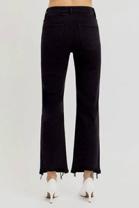 Risen - Tummy Control High Rise Crop Straight Leg Jeans - Plus