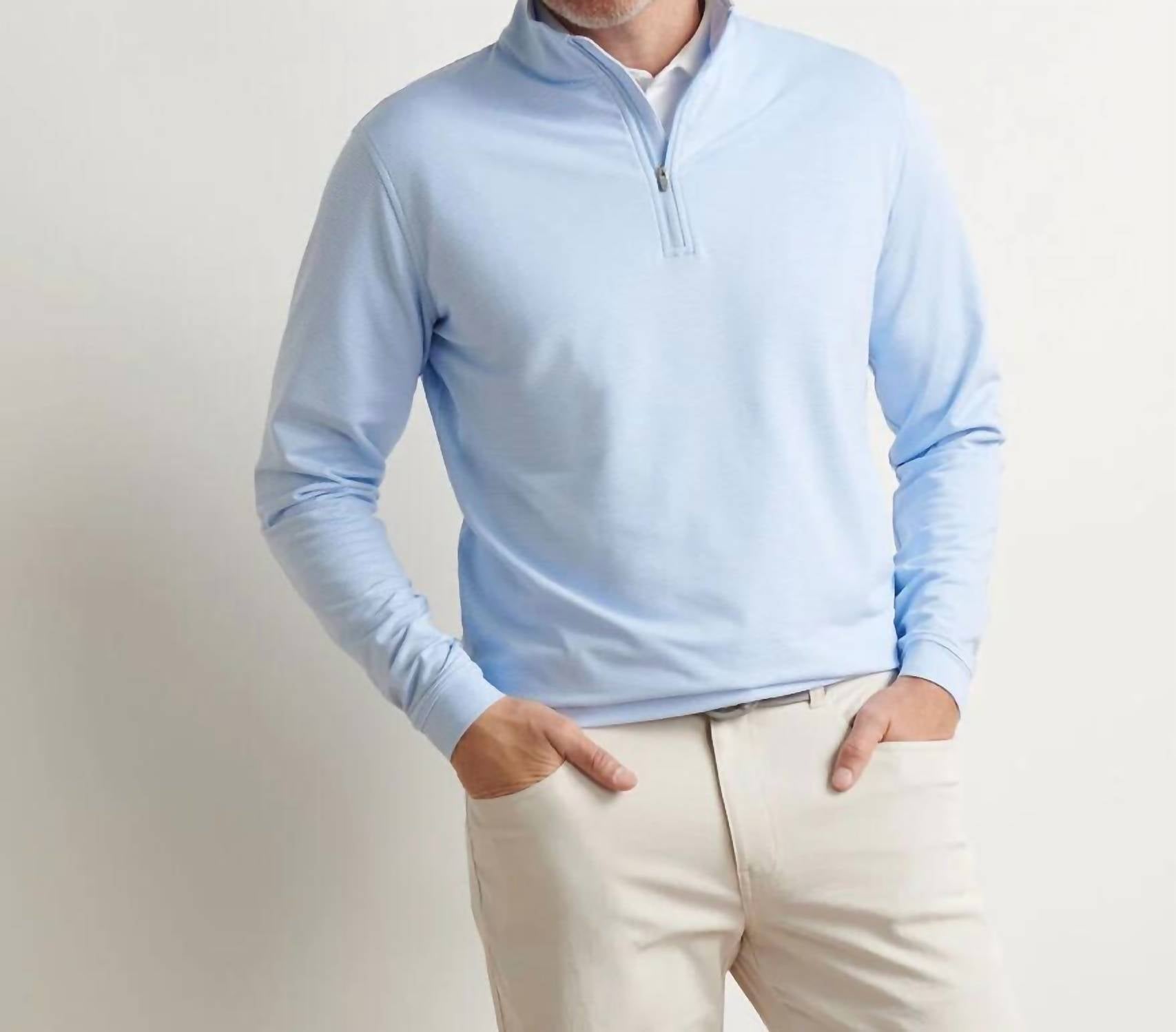 Peter Millar - Perth Sugar Stripe Performance Quarter-zip Top