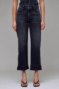 Hidden - Cuffed Straight Leg Jeans
