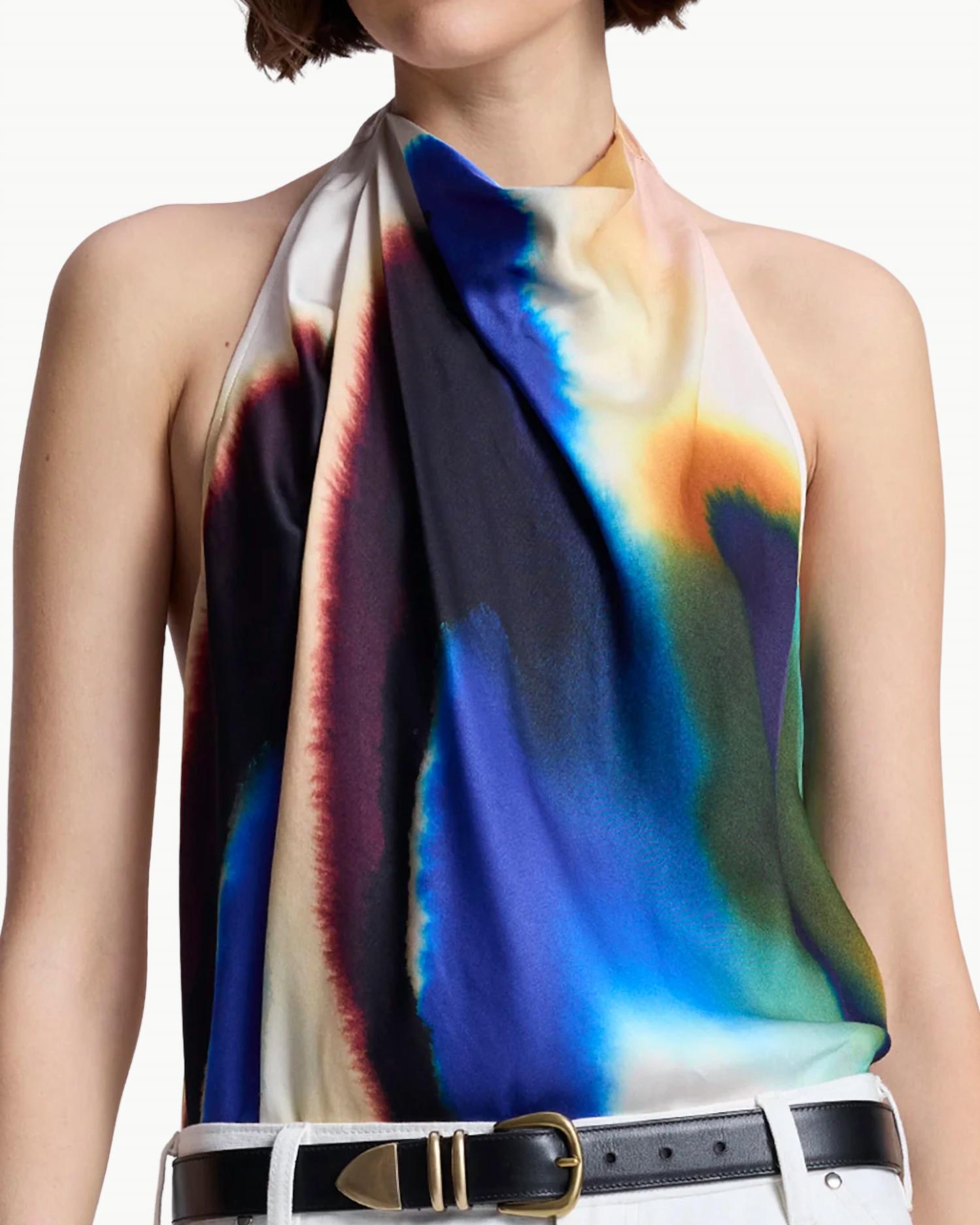 A.L.C. - Ada Printed Halter Top