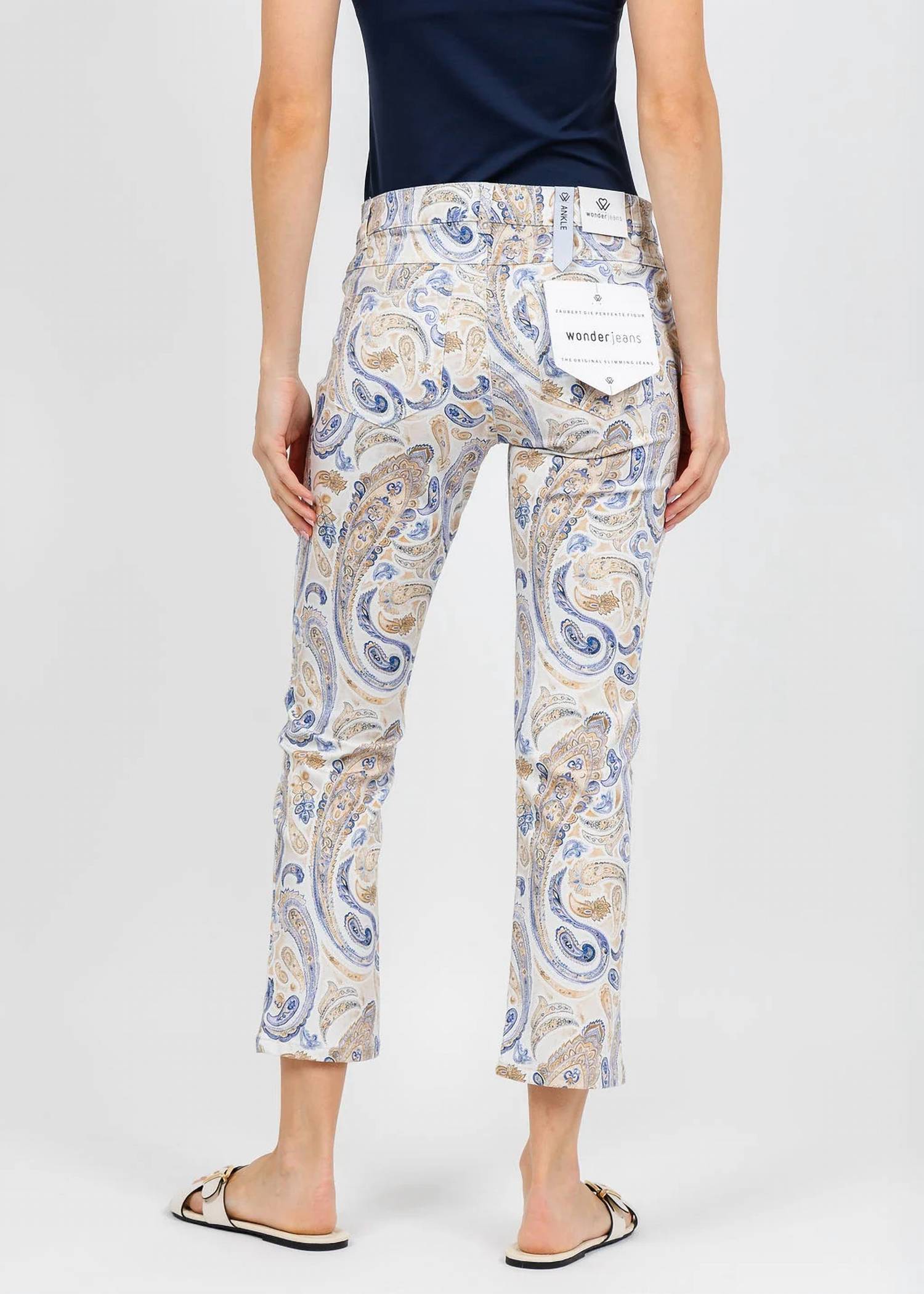 Wonderjeans - All-Over Print Ankle Jeans