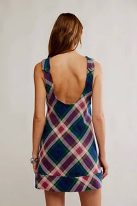 Free People - Women's Carven Plaid Mini Dress