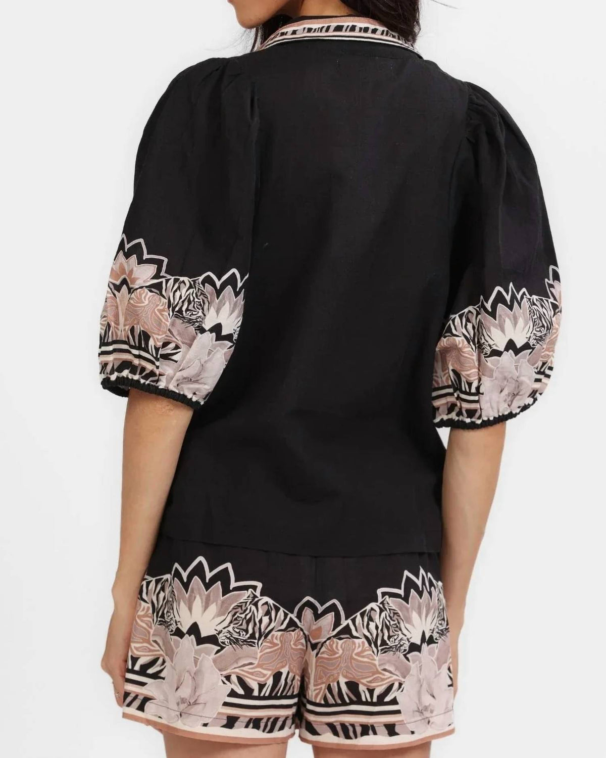 Las Sureñas - Lotus Tiger Balloon Shirt