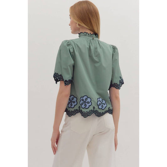 Entro - Saylor Embroidered Top