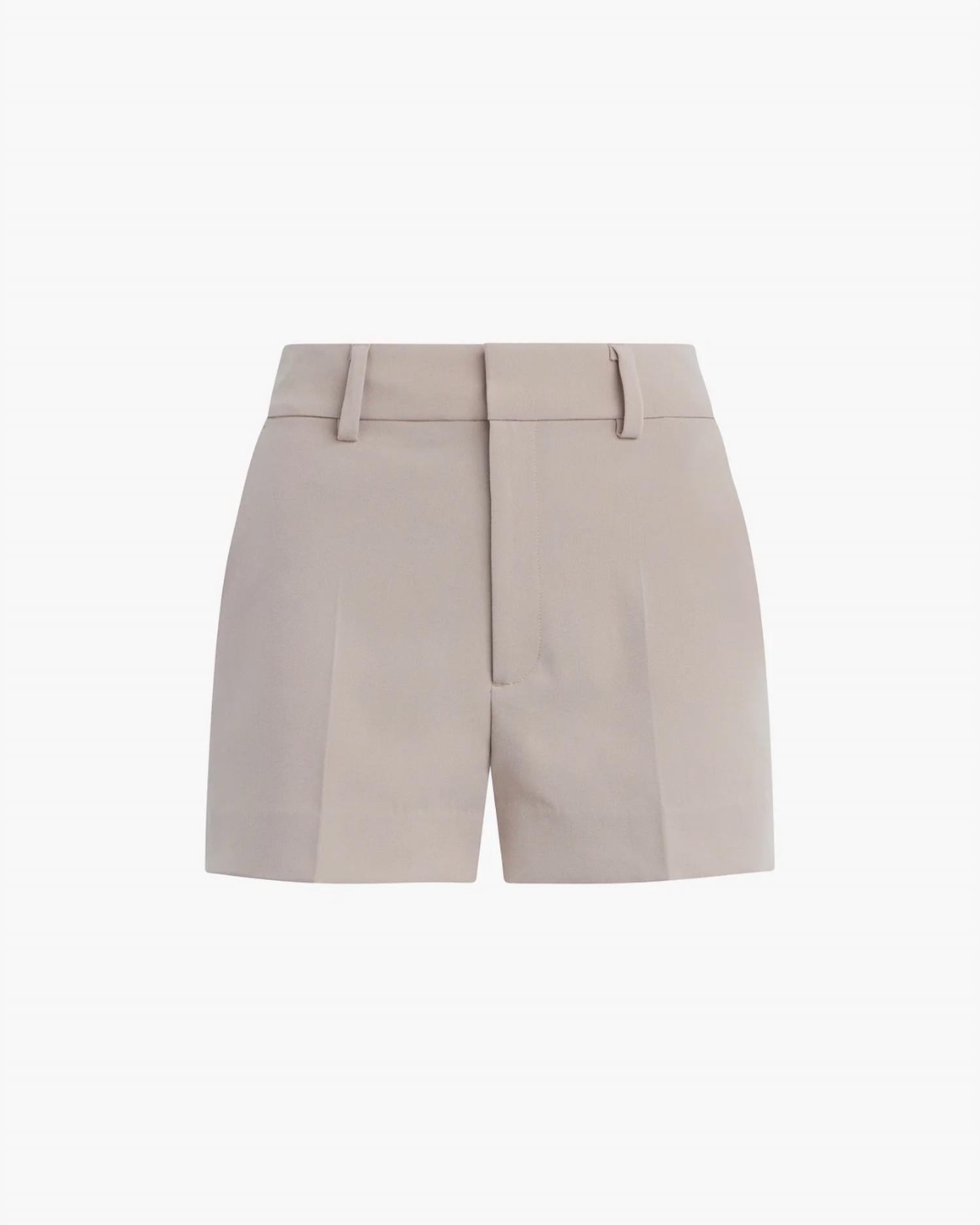 Favorite Daughter Women's The Favorite Mini Short in oat beige suede - women's shorts - alternate view