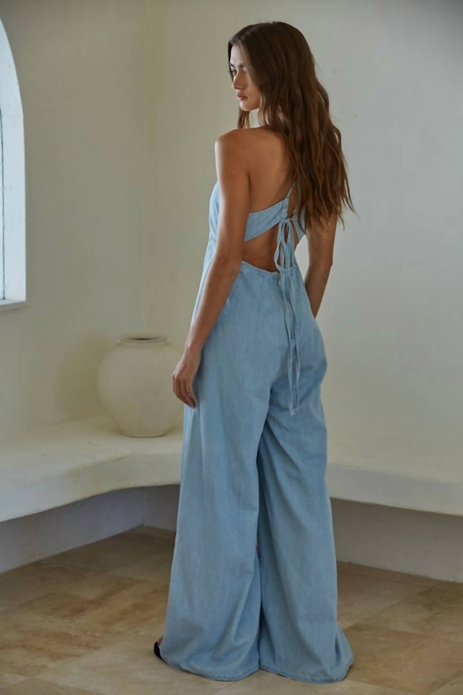 By Together - Midweek Denim Wide Leg Jumpsuit