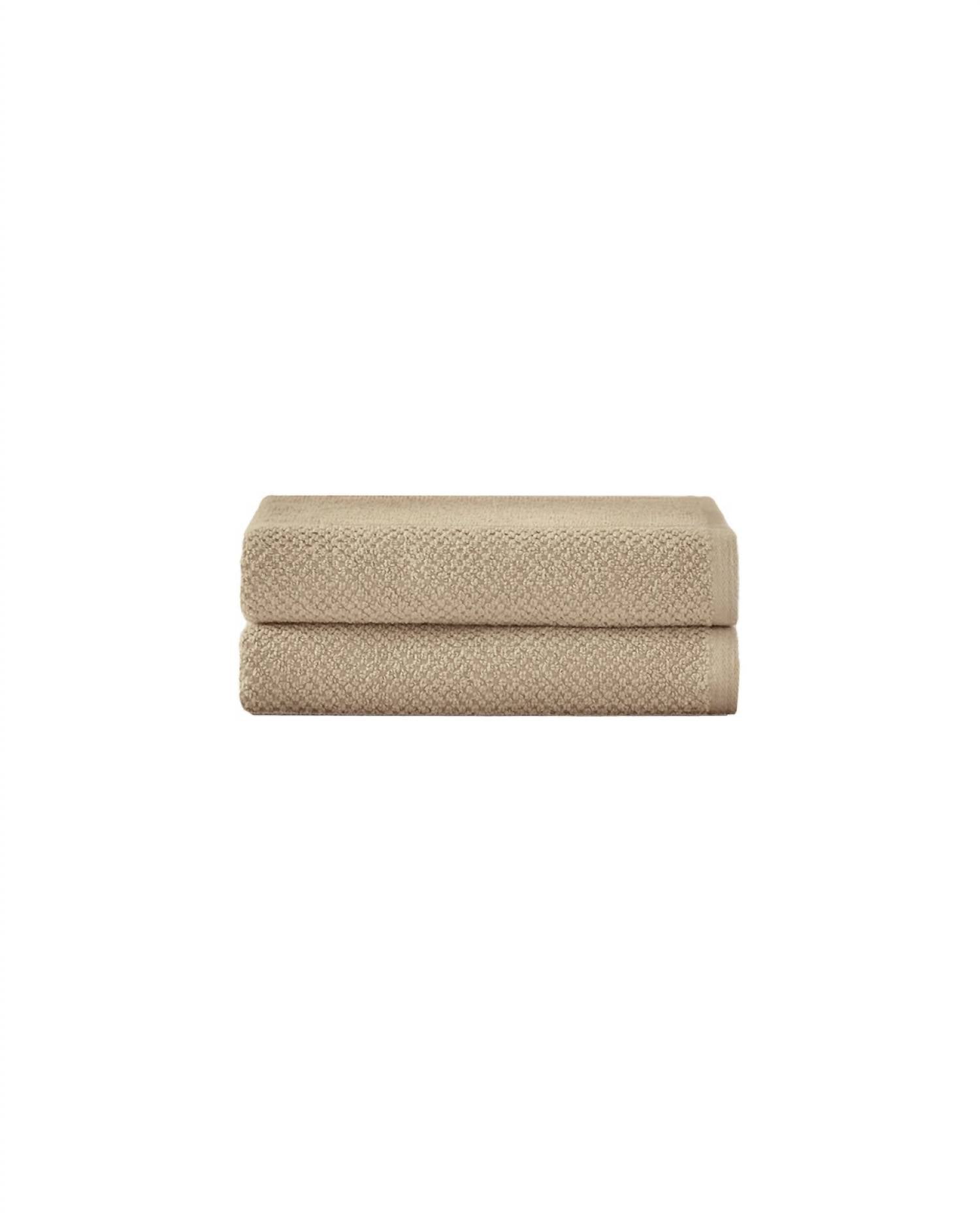 Under The Canopy - Textured Organic 2 Piece Hand Towel Set