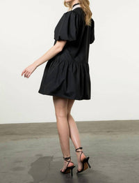Thml - Puff Sleeve V-neck Dress