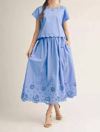 Jodifl I Will 2 Piece Set in blue - women's skirt