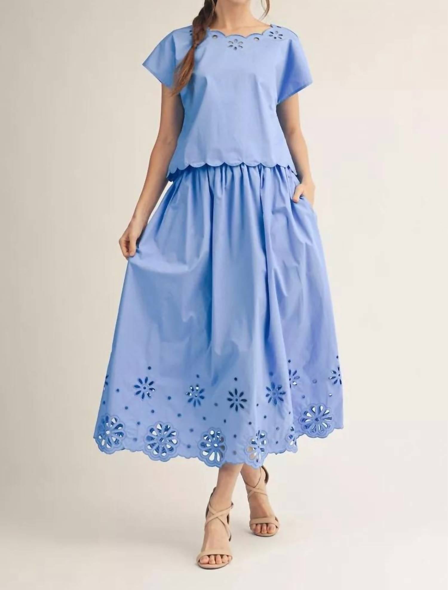 Jodifl I Will 2 Piece Set in blue - women's skirt