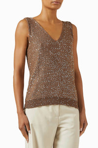 Weekend Max Mara - Acaici Sleeveless V-Neck Top