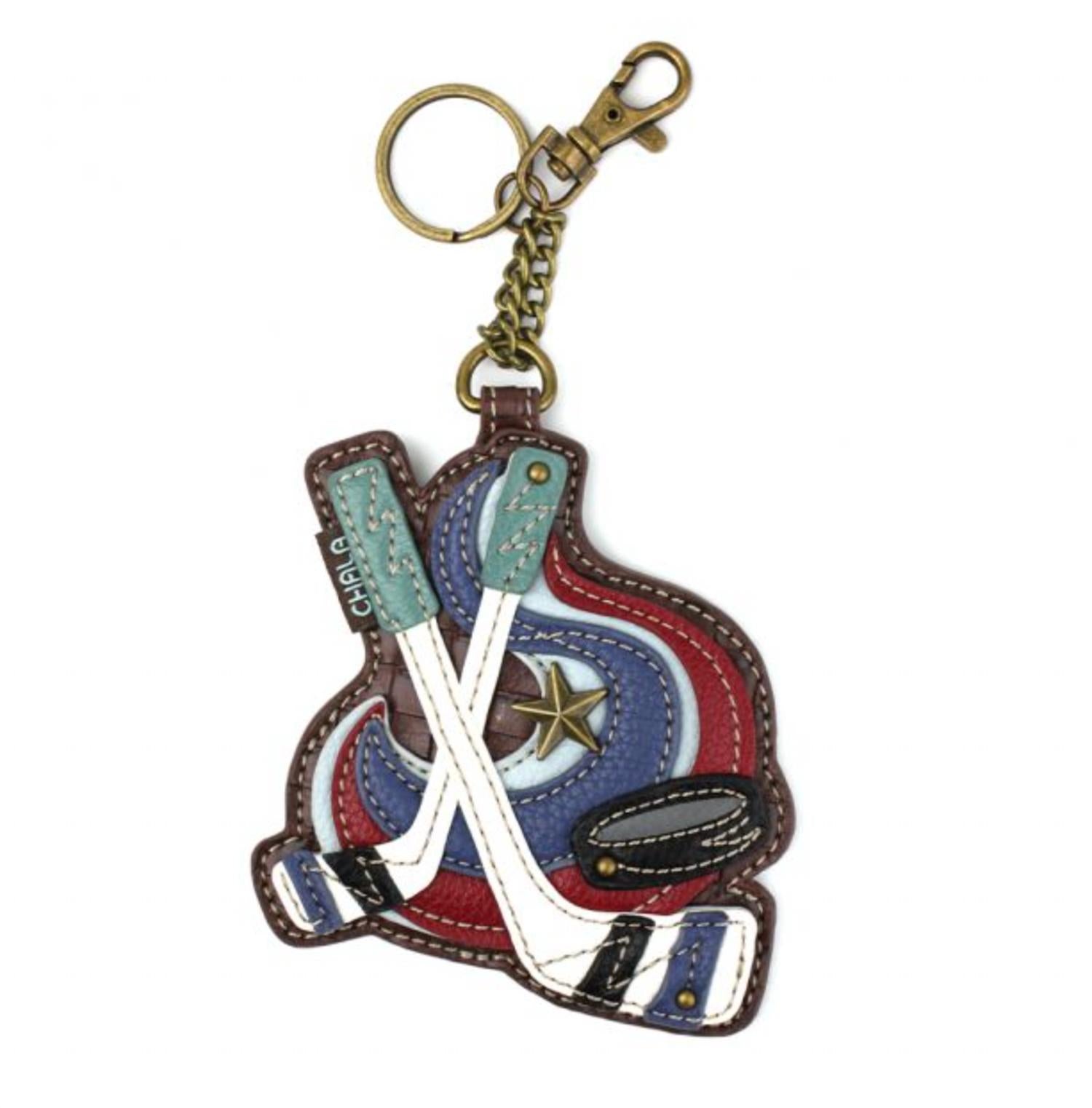 Chala - Women's Hockey Coin Purse Key Fob Bag Charm