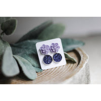 Urban Gemms - Women's Succulent & Druzy Earring Set