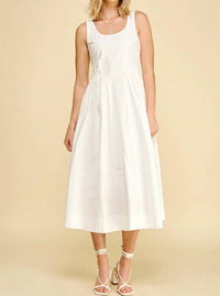 Pinch - A-line Poplin Midi Dress
