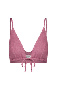 Matthew Bruch - Women's Triangle Tie Front Crop Top