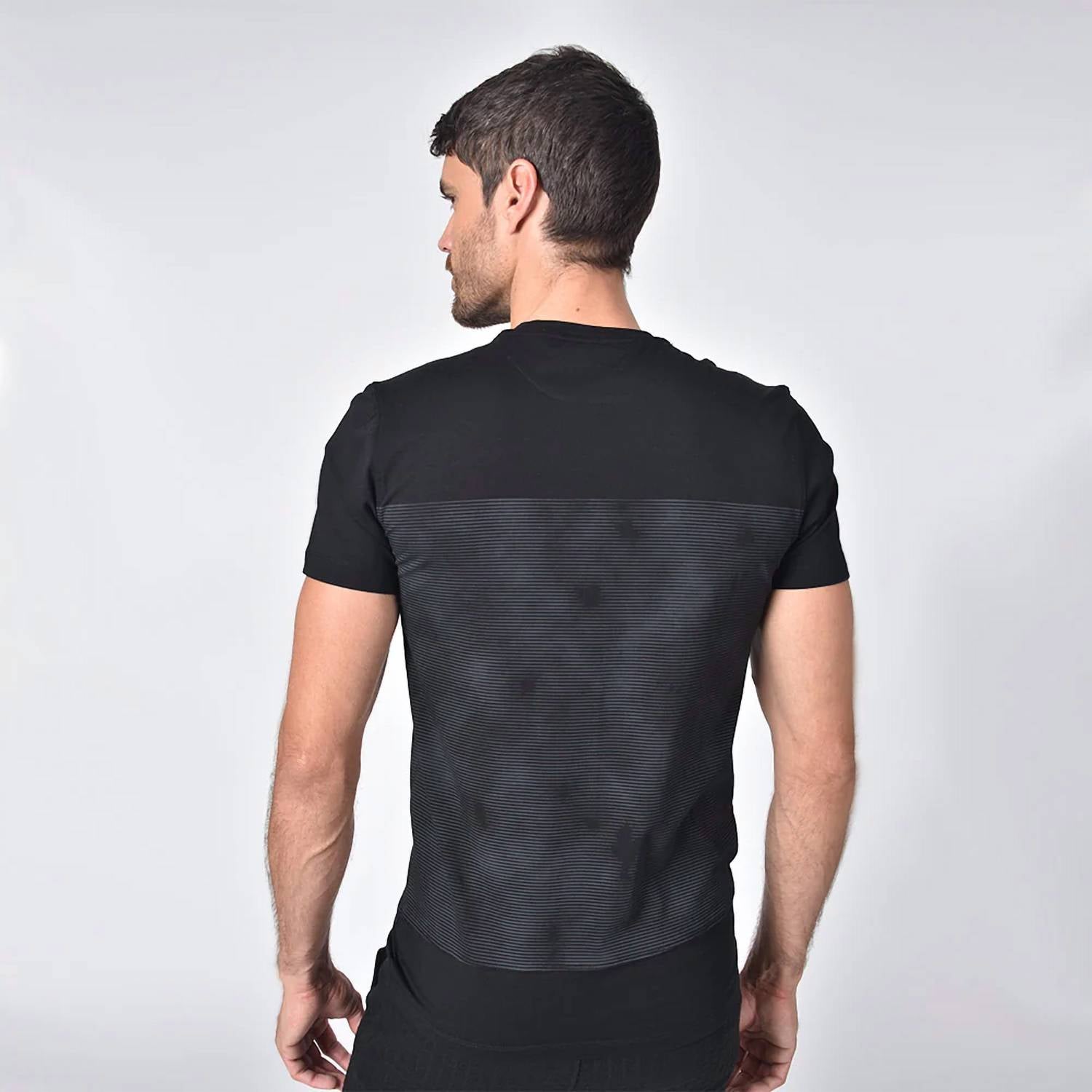 Eight X - Striped Crew Neck T-Shirt