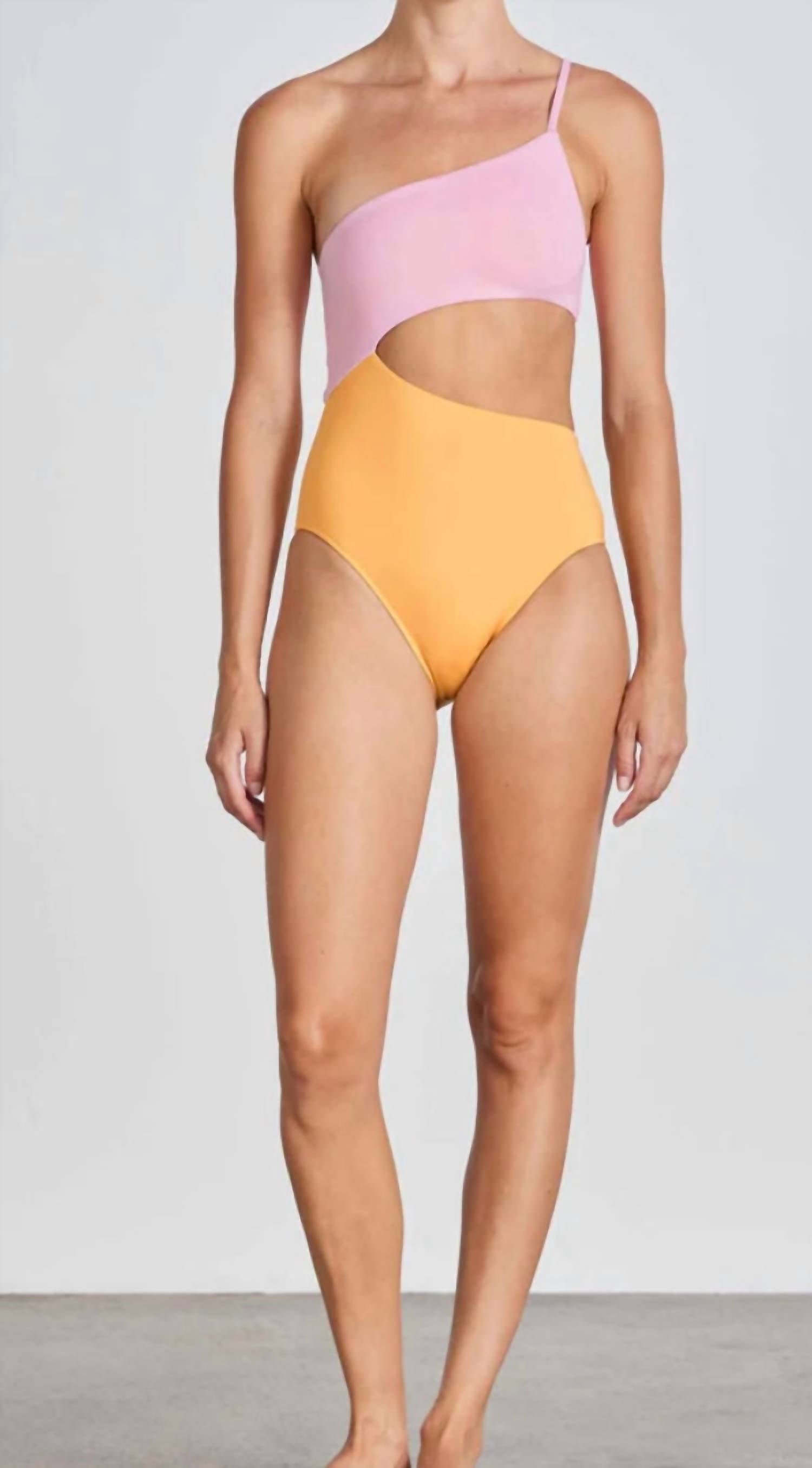 BONDI BORN Sigourney One Piece in sprinkle - women's swimwear