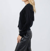 Brodie Cashmere - Ashley Cashmere Fringe Cardigan
