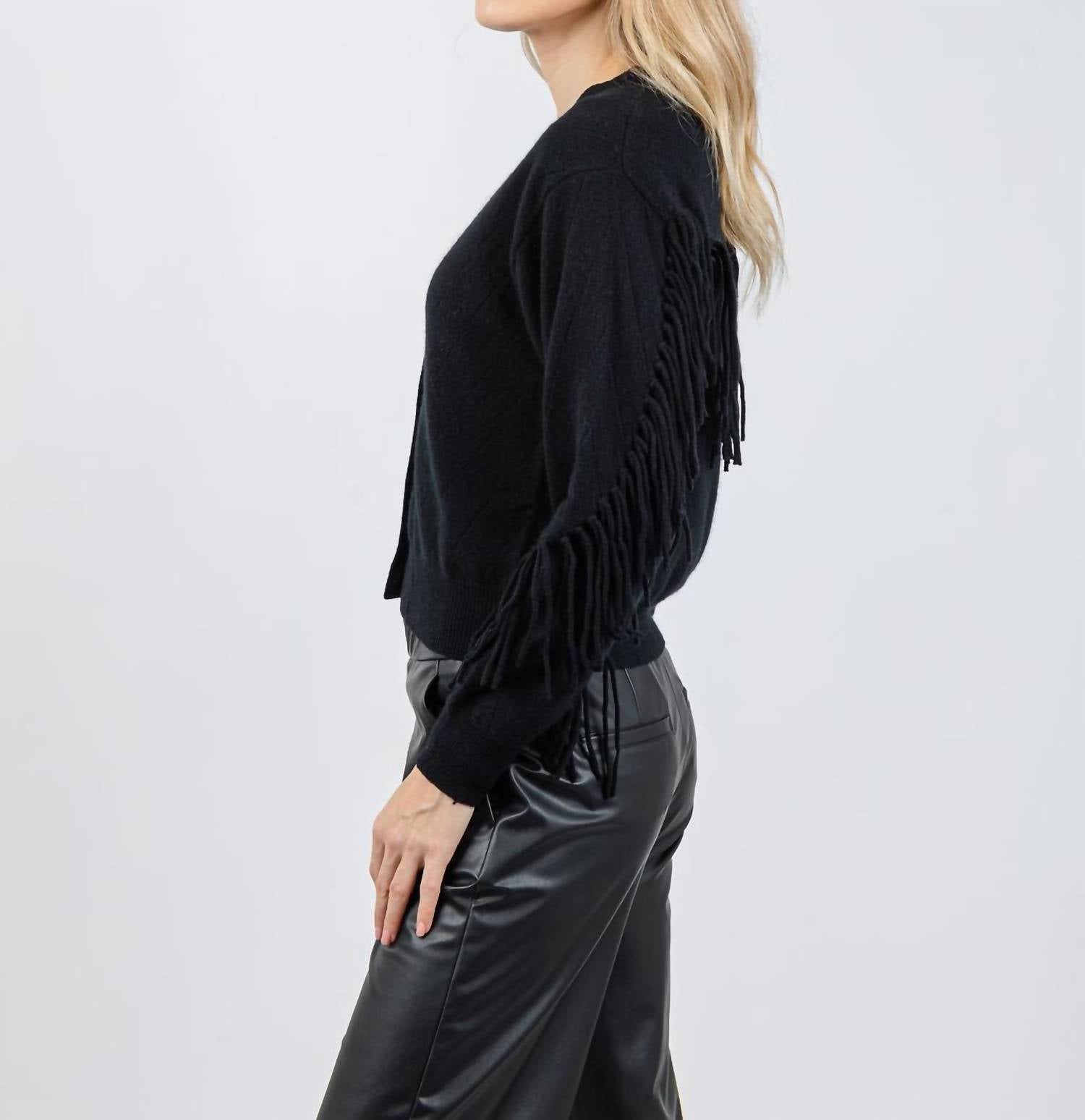 Brodie Cashmere - Ashley Cashmere Fringe Cardigan