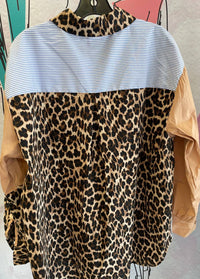 Yolly - Women's Long Sleeve Leopard Blouse