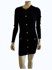 oolala Women's Cardigan Dress in black - women's dress