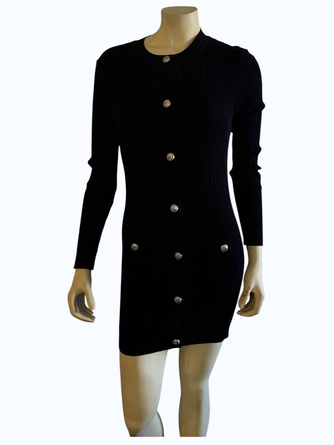 oolala Women's Cardigan Dress in black - women's dress