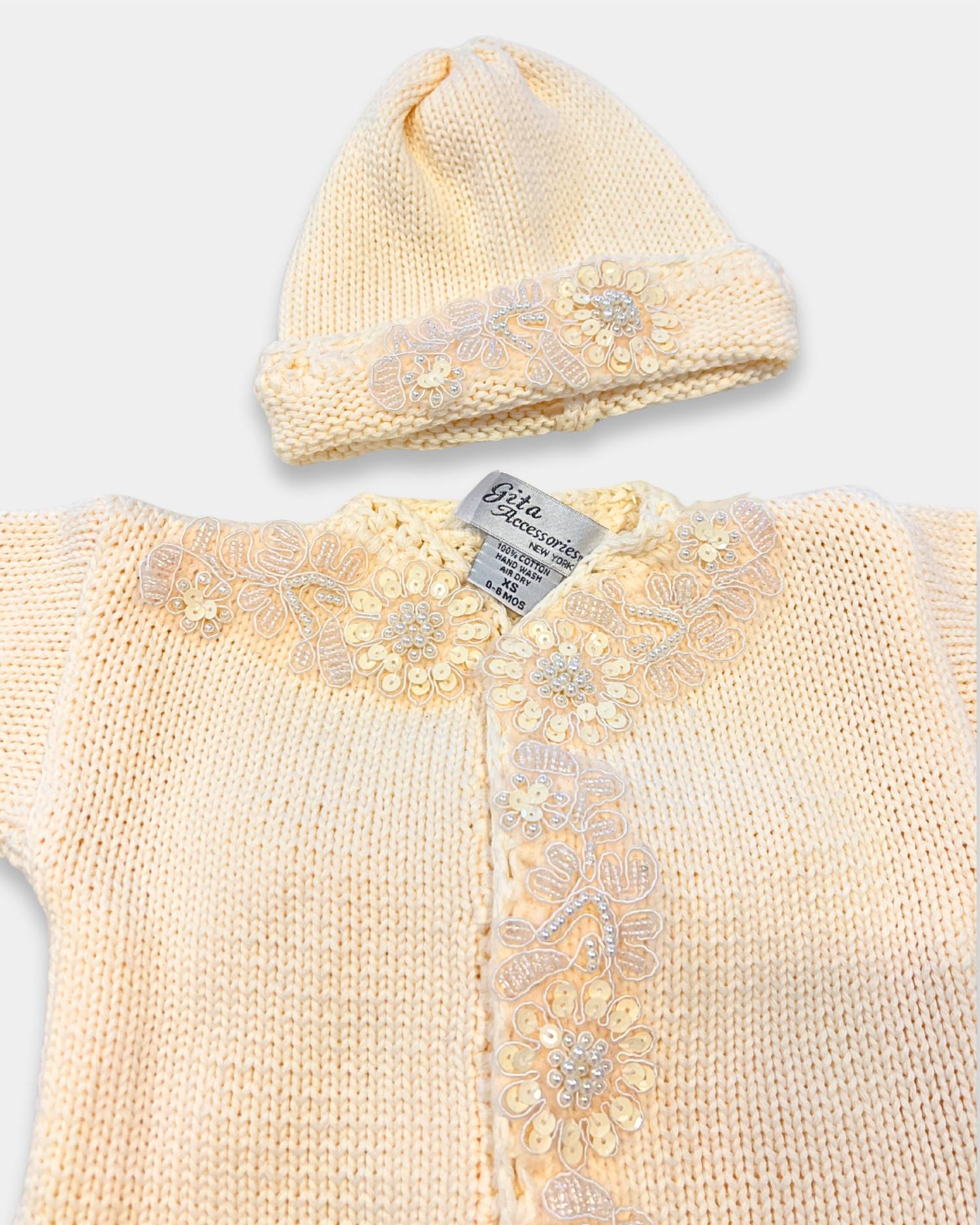 Gita - Girl's 2pc Sequence Sweater With Hat