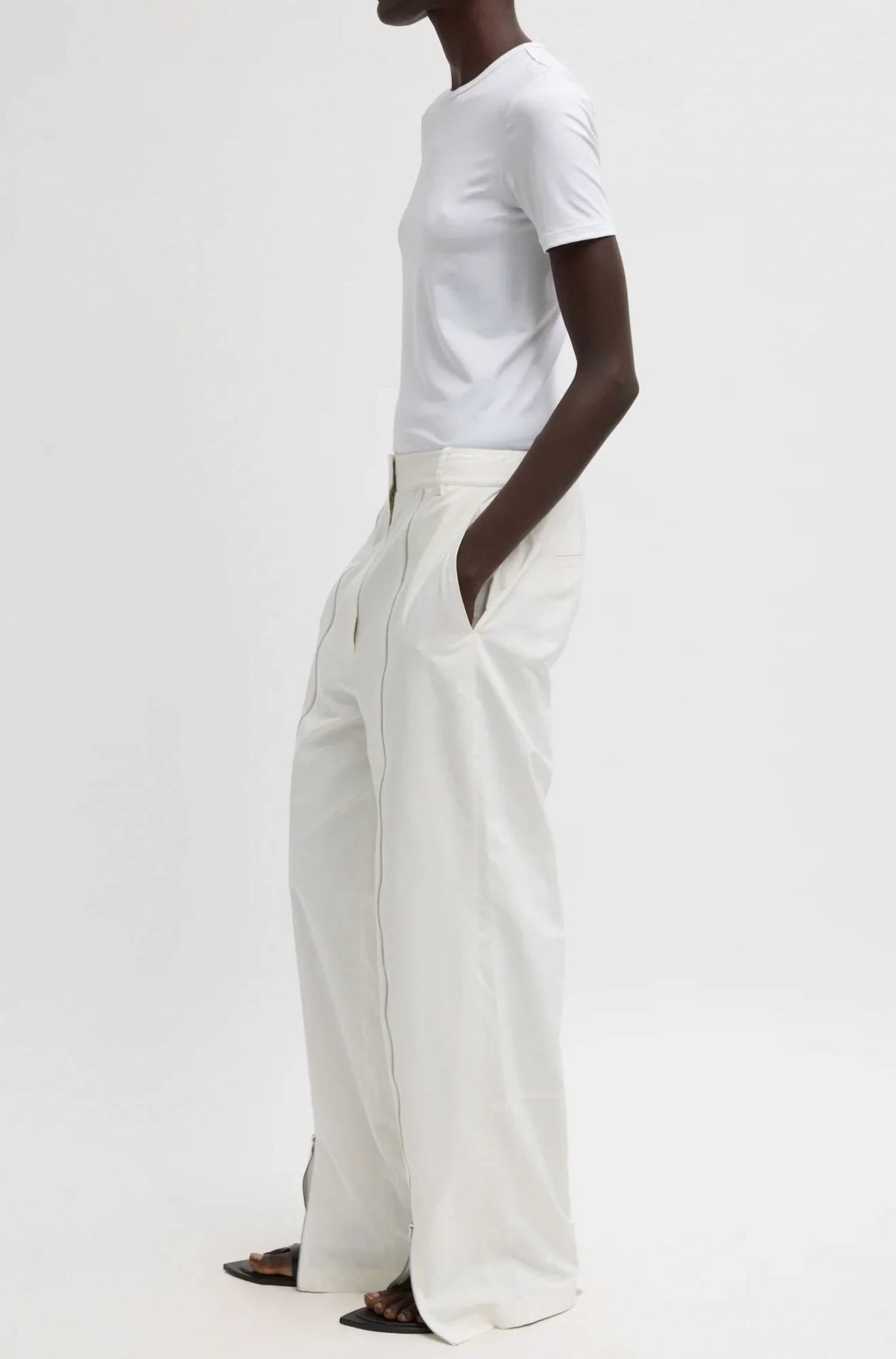Tibi - Nylon Zipper Trouser