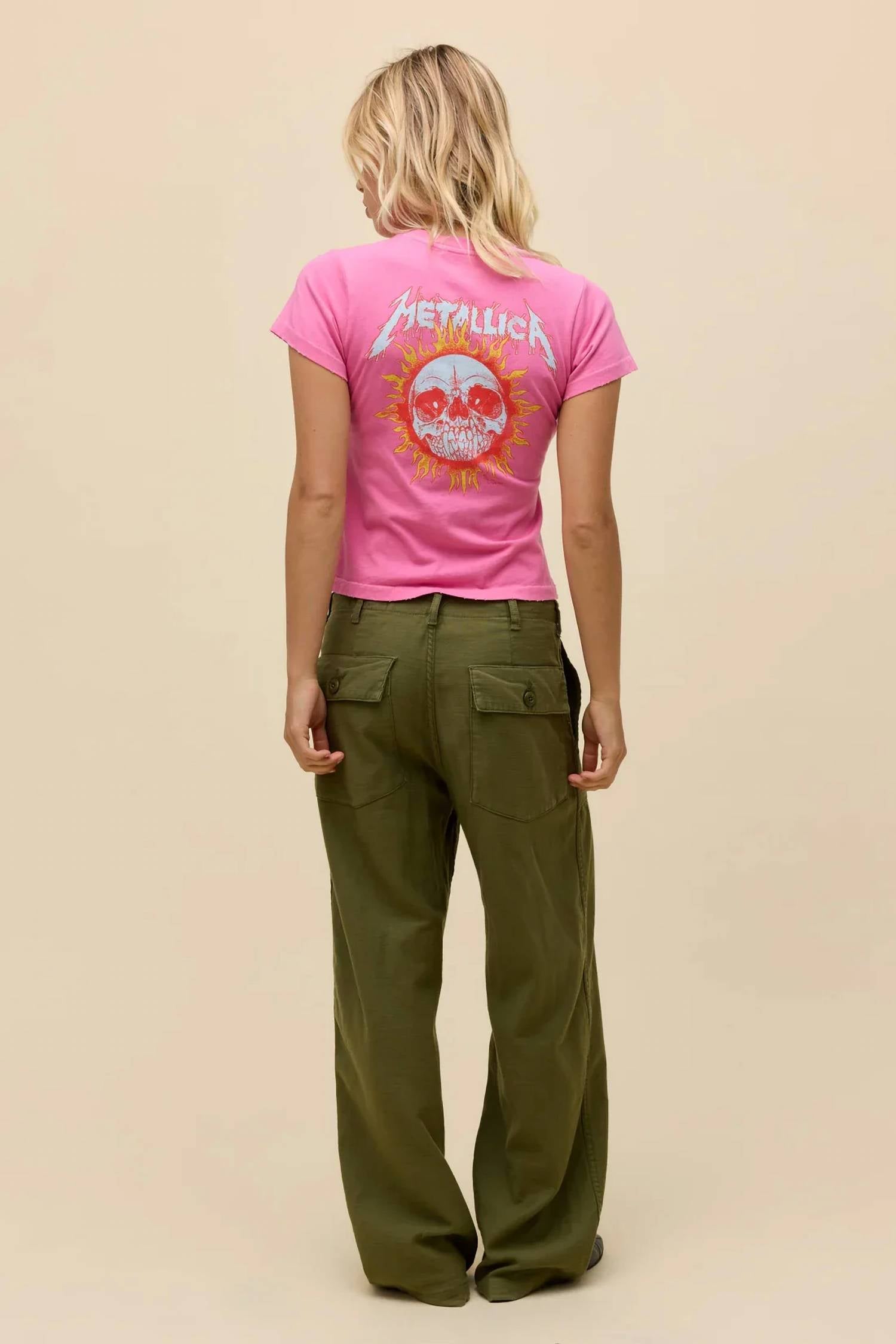 Daydreamer - Metallica Flaming Sun Short Sleeve Tee
