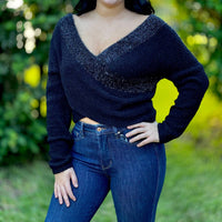 Ee:Some - Cocktails And Conversations V-neck Sweater