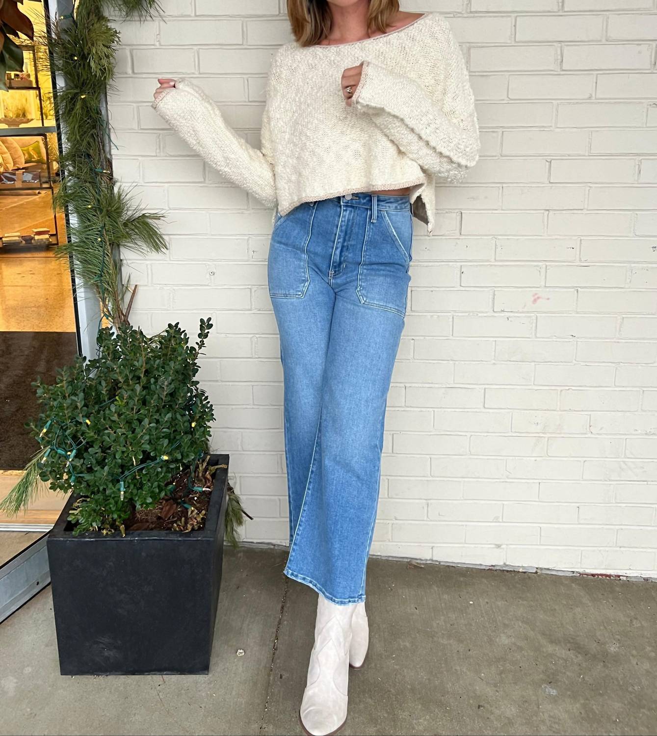Just Black Denim - Ava Wide Leg Jeans