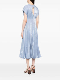Baruni - Aimee Foiled-finish Midi Dress