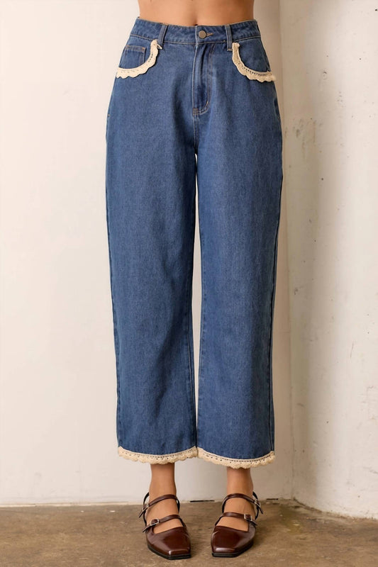 Polagram - Rosemary Wide Leg Ankle Jeans