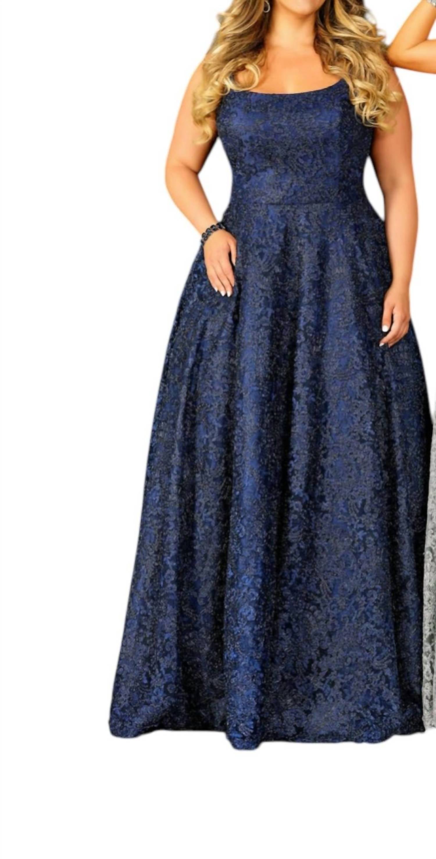 Karishma Creations - Sleeveless Beaded Applique Tulle Ball Gown