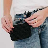 Pretty Simple - Women's River Raffia Clippable Card Holder