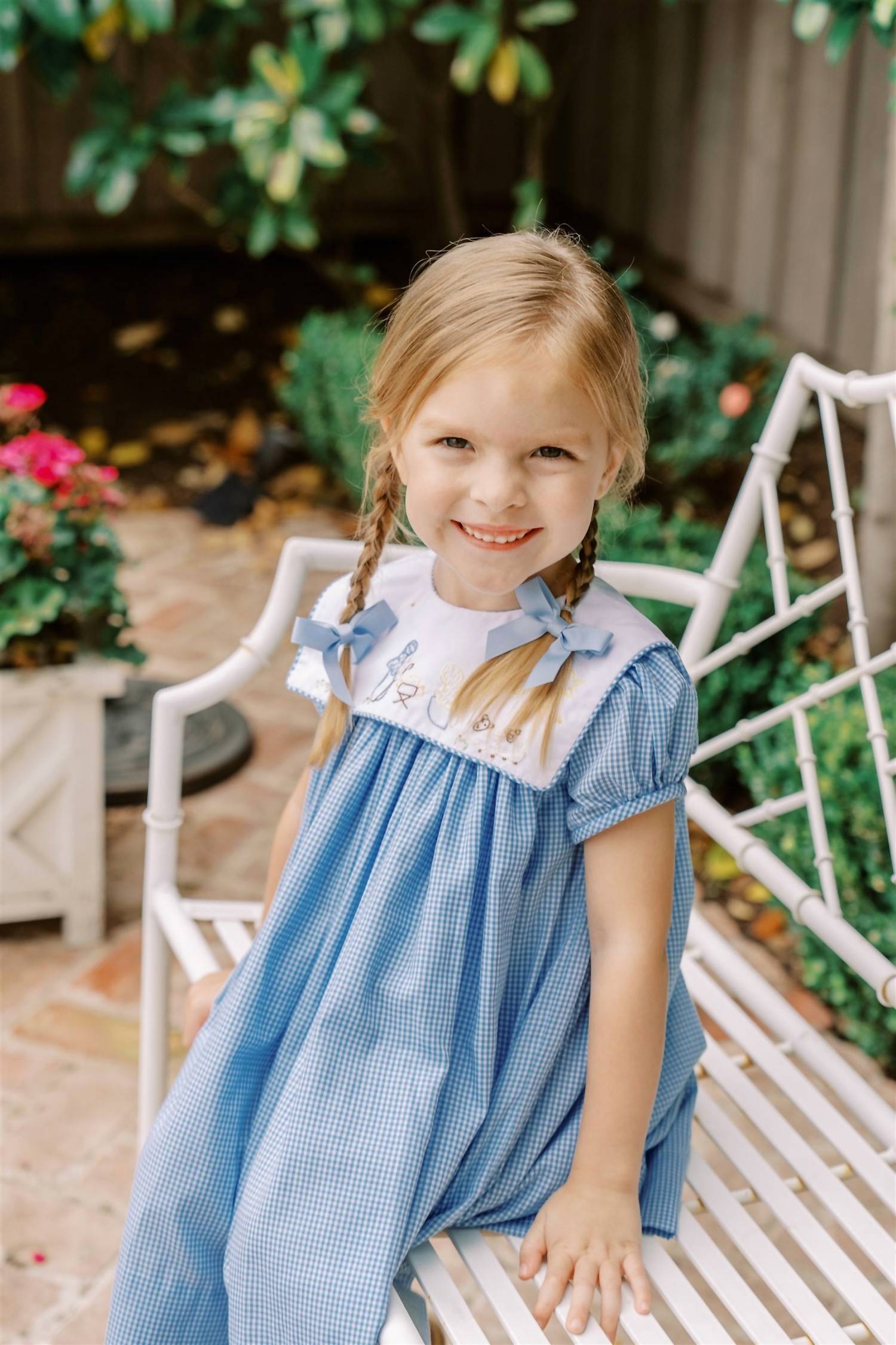 The Proper Peony - Girls Manger Dress