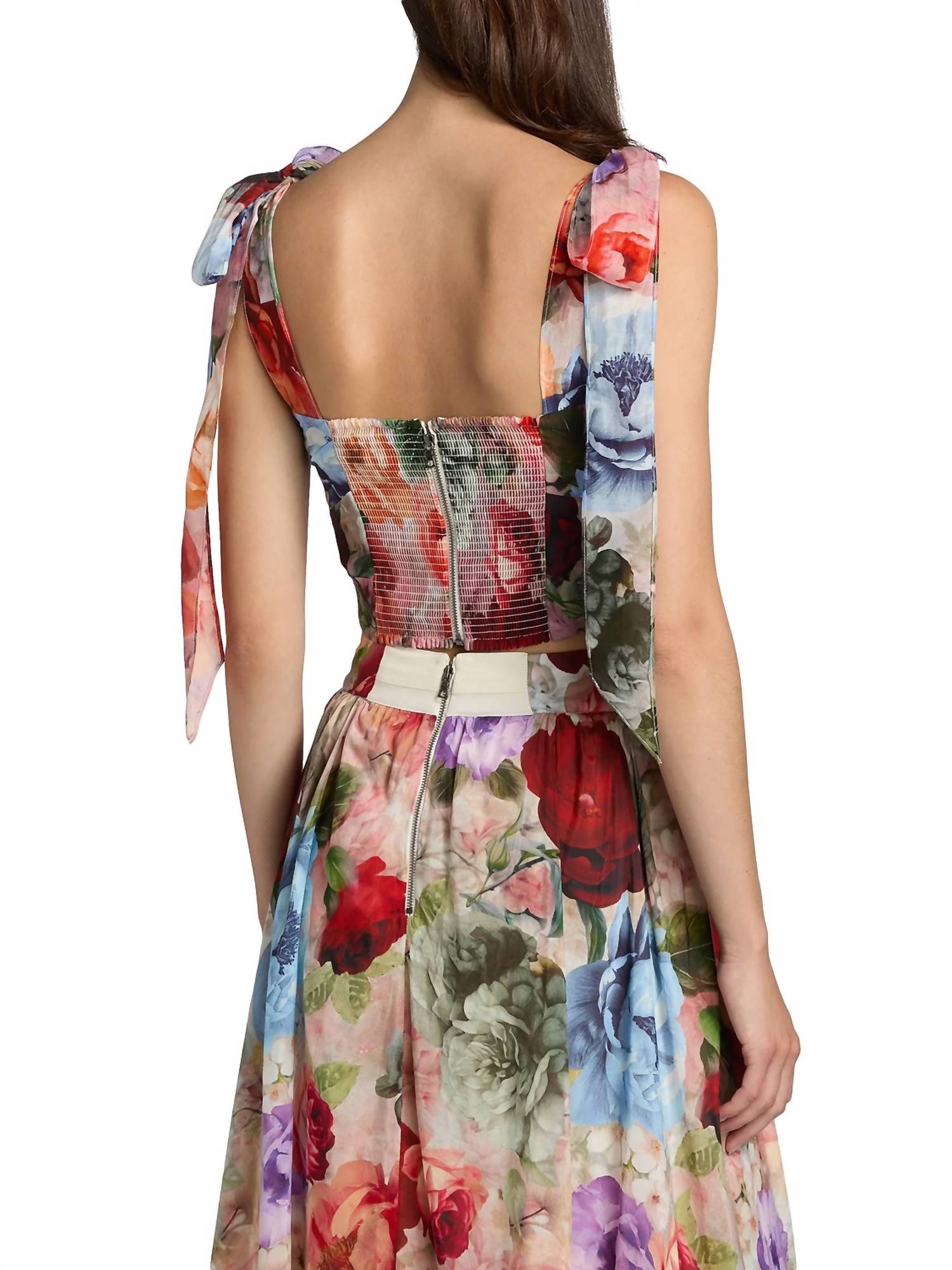 Alice + Olivia - Haven Cropped Bustier Top With Tie Straps
