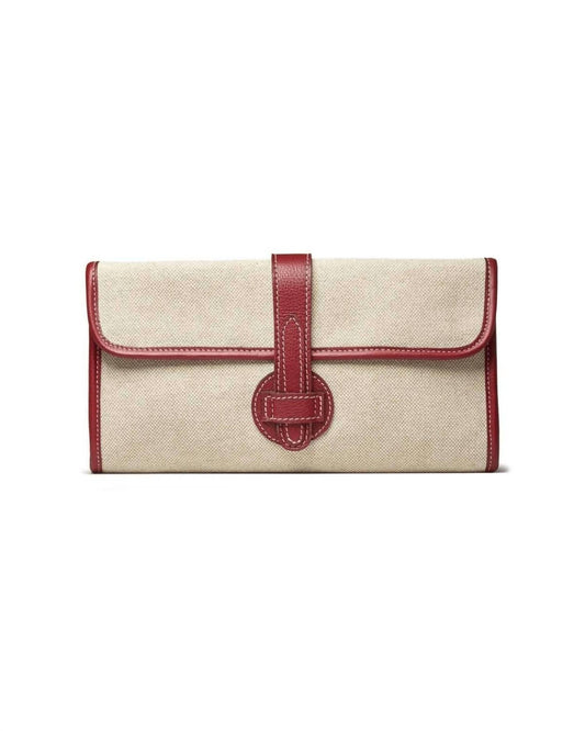 Modusrio - Women's Light Linen with Leather Clutch