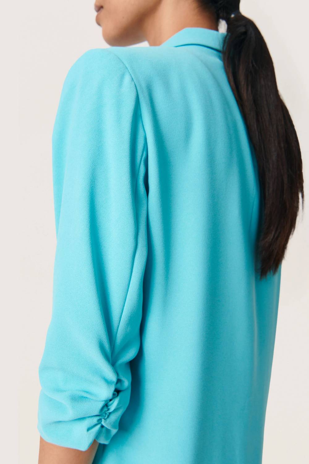 Soaked In Luxury - Shirley Quarter Sleeve Open Front Blazer