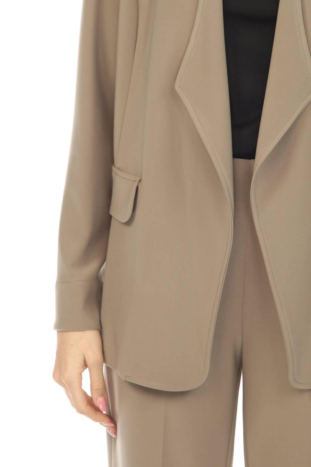 Joseph Ribkoff - Open Front Long Sleeve Blazer