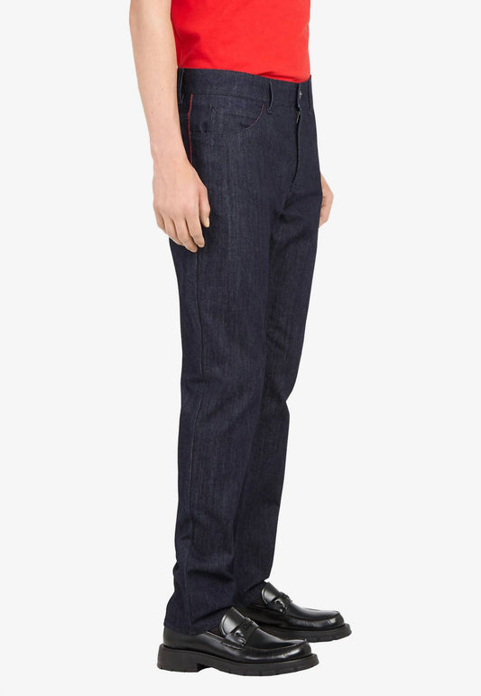 Salvatore Ferragamo - Five-pocket Slim Fit Denim Pants