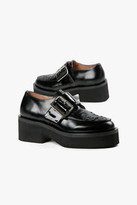 All Black - Women's Woven Solid Luggs Shoes